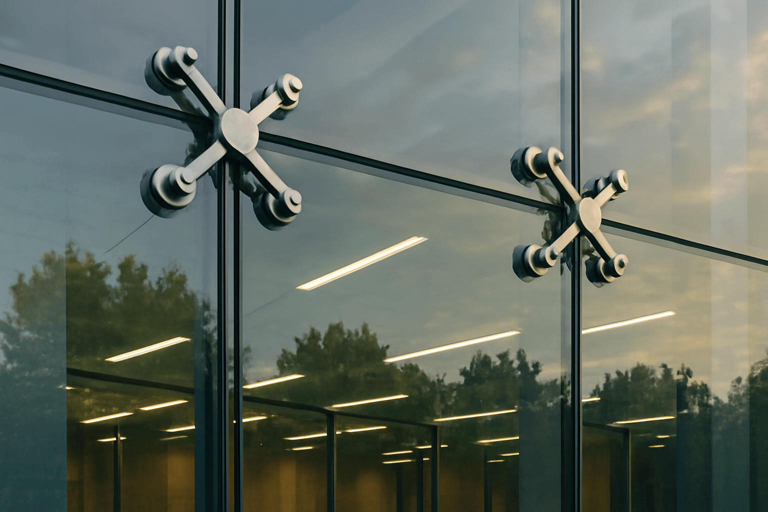 Spider System Curtain wall