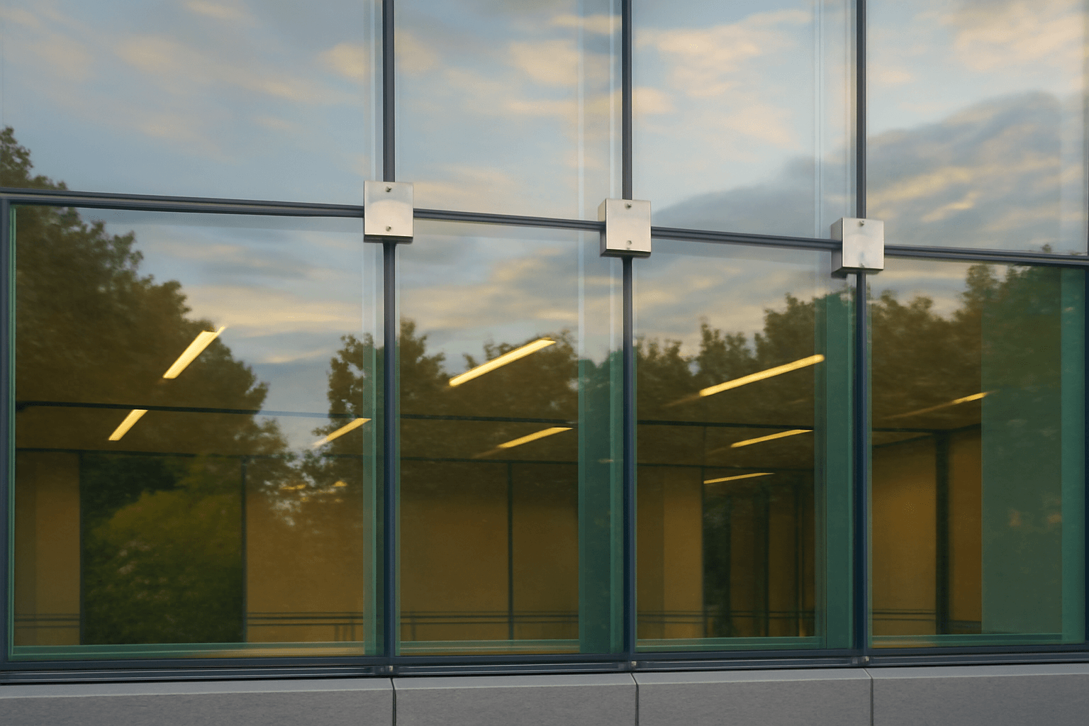 Glass Fin System Curtain wall